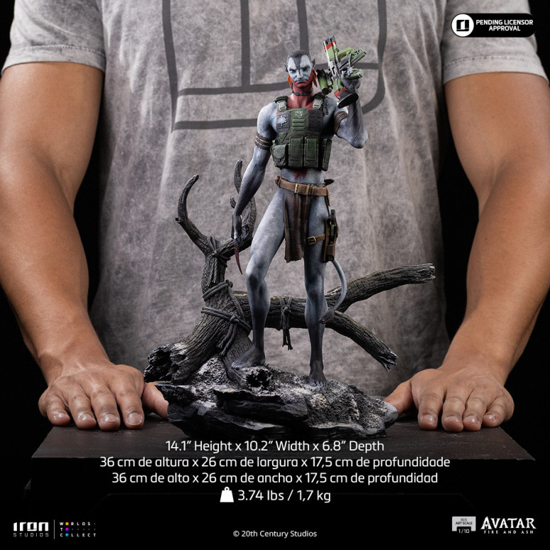 Iron Studios - Miles Quaritch Art Scale 1/10 - Avatar 3: Fuoco e cenere
