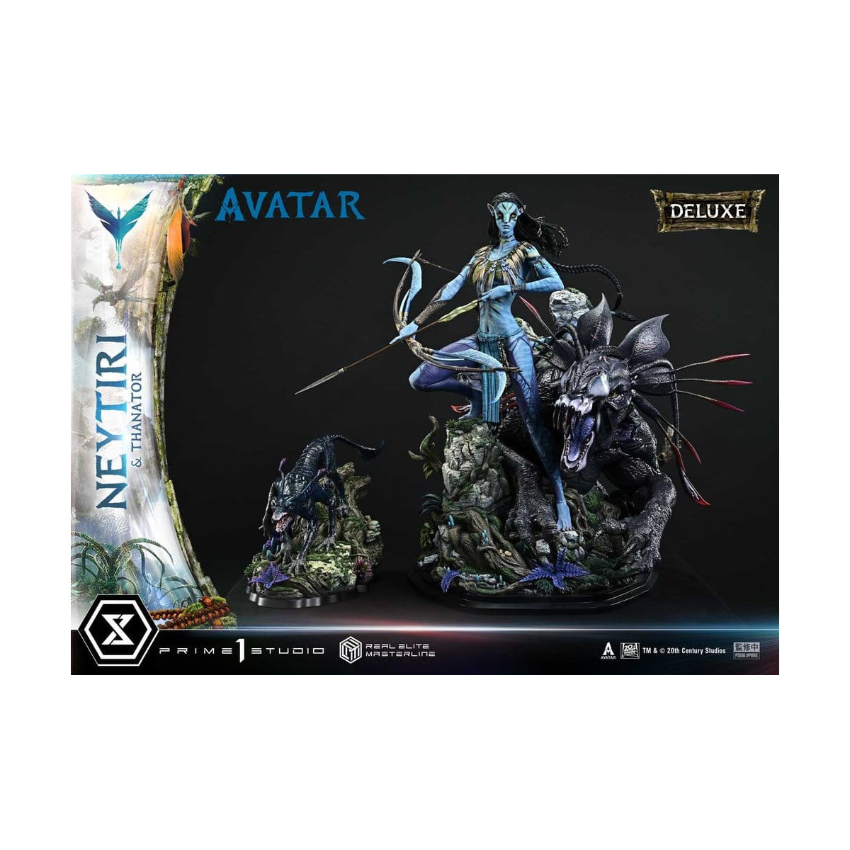 Prime 1 Studio - Avatar - Neytiri & Thanator Versione Deluxe Bonus Serie Real Elite Masterline 1/4