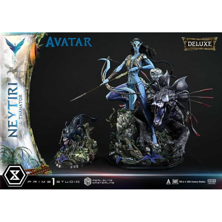 Prime 1 Studio - Avatar - Neytiri & Thanator Versione Deluxe Bonus Serie Real Elite Masterline 1/4