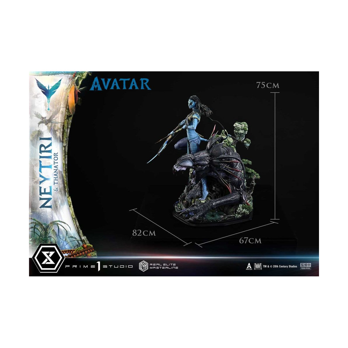 Prime 1 Studio - Avatar - Neytiri & Thanator Versione Deluxe Bonus Serie Real Elite Masterline 1/4