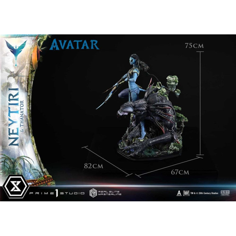 Prime 1 Studio - Avatar - Neytiri & Thanator Versione Deluxe Bonus Serie Real Elite Masterline 1/4