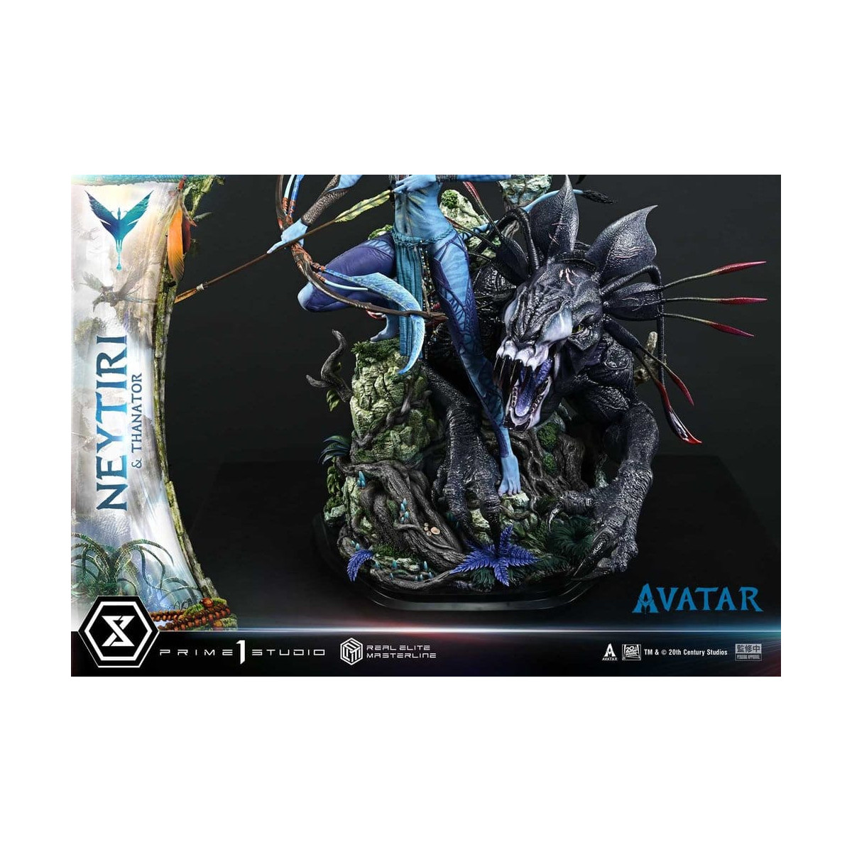 Prime 1 Studio - Avatar - Neytiri & Thanator Versione Deluxe Bonus Serie Real Elite Masterline 1/4