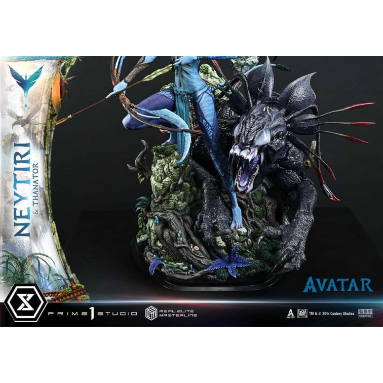 Prime 1 Studio - Avatar - Neytiri & Thanator Versione Deluxe Bonus Serie Real Elite Masterline 1/4