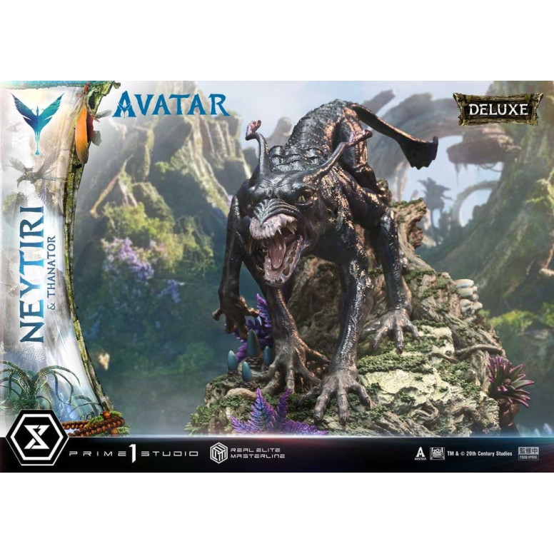 Prime 1 Studio - Avatar - Neytiri & Thanator Versione Deluxe Bonus Serie Real Elite Masterline 1/4