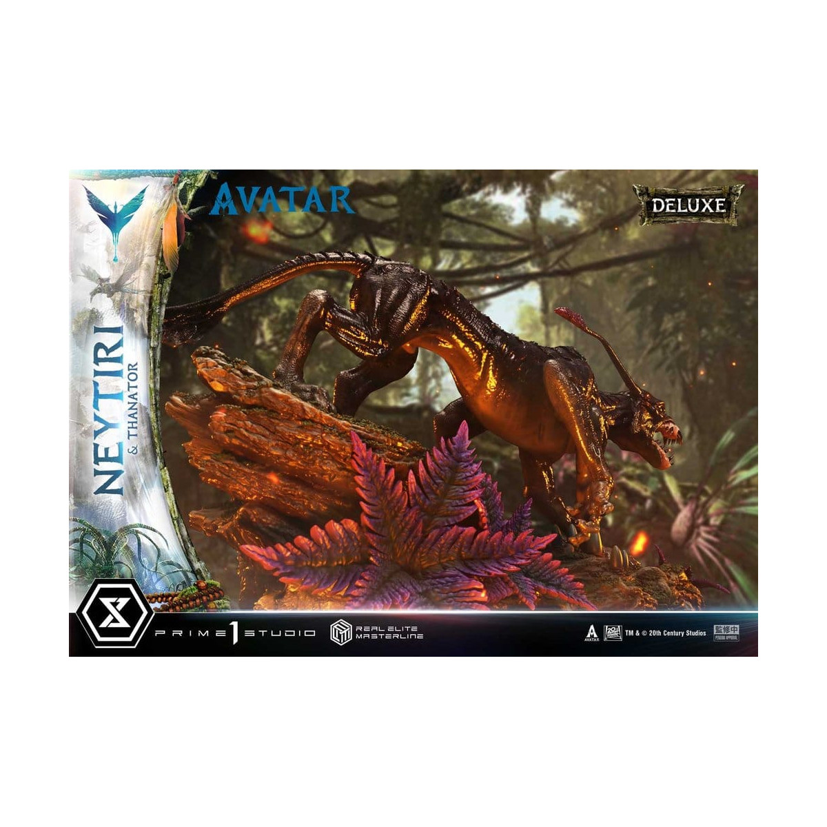 Prime 1 Studio - Avatar - Neytiri & Thanator Versione Deluxe Bonus Serie Real Elite Masterline 1/4