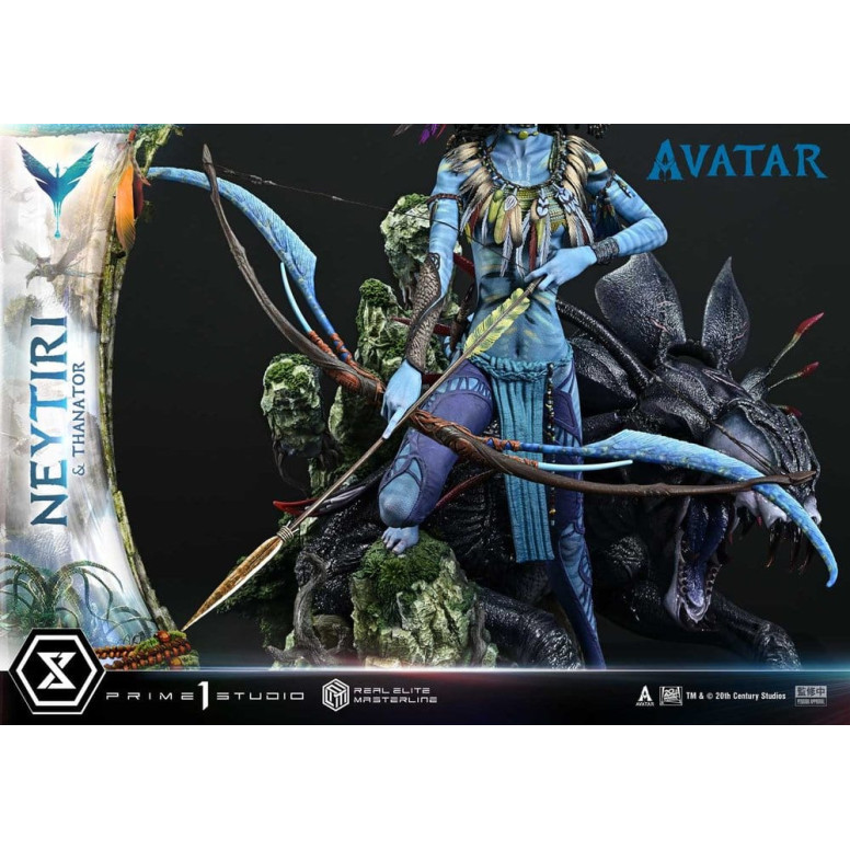 Prime 1 Studio - Avatar - Neytiri & Thanator Versione Deluxe Bonus Serie Real Elite Masterline 1/4