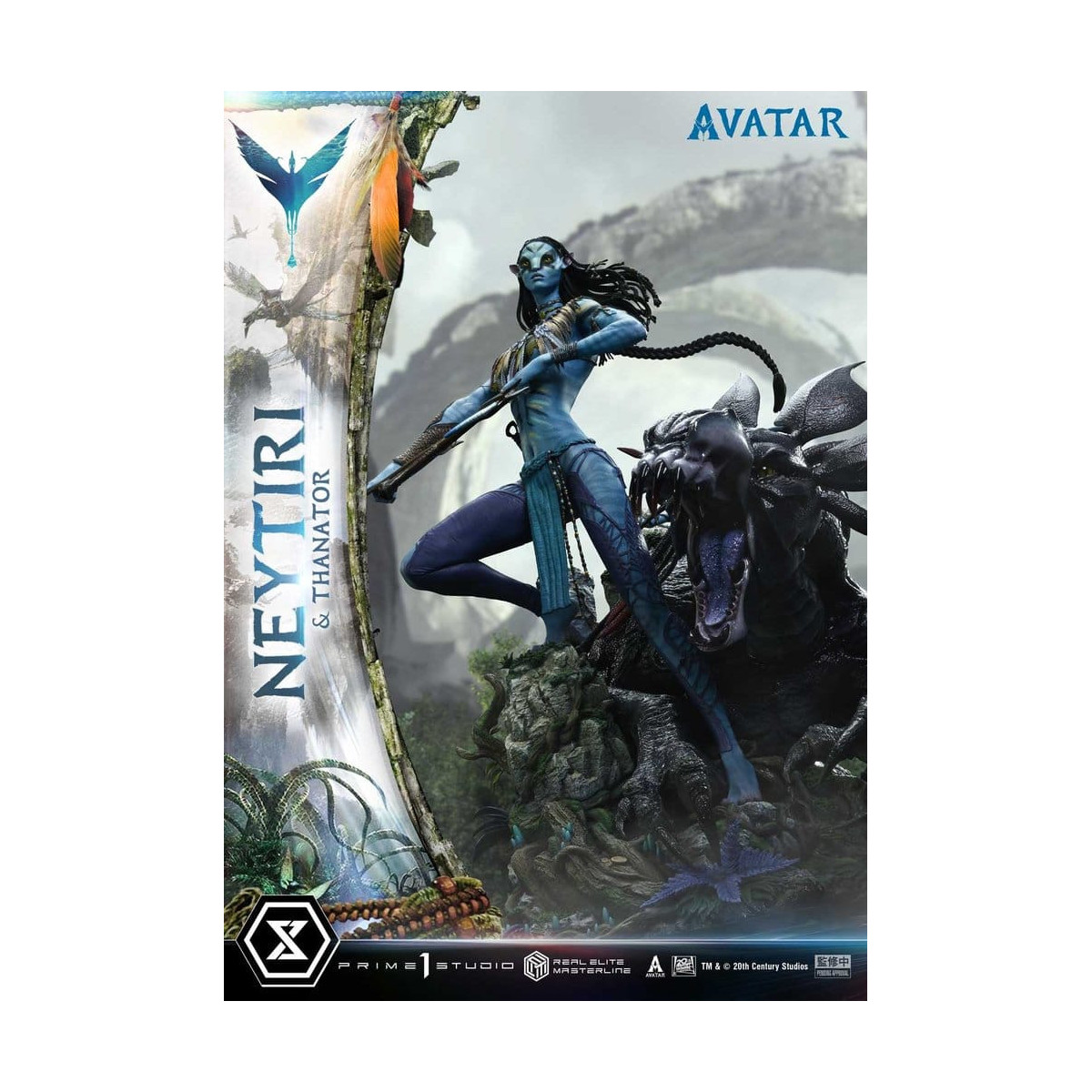 Prime 1 Studio - Avatar - Neytiri & Thanator Versione Deluxe Bonus Serie Real Elite Masterline 1/4