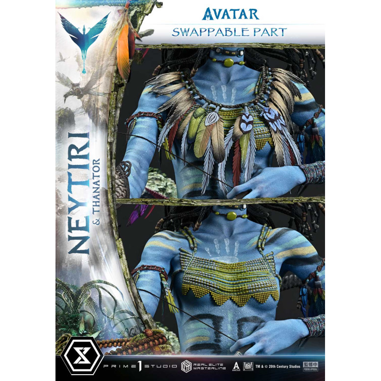 Prime 1 Studio - Avatar - Neytiri & Thanator Versione Deluxe Bonus Serie Real Elite Masterline 1/4