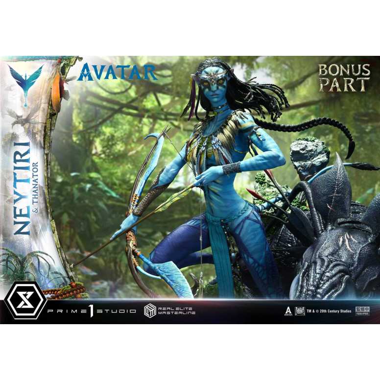 Prime 1 Studio - Avatar - Neytiri & Thanator Versione Deluxe Bonus Serie Real Elite Masterline 1/4