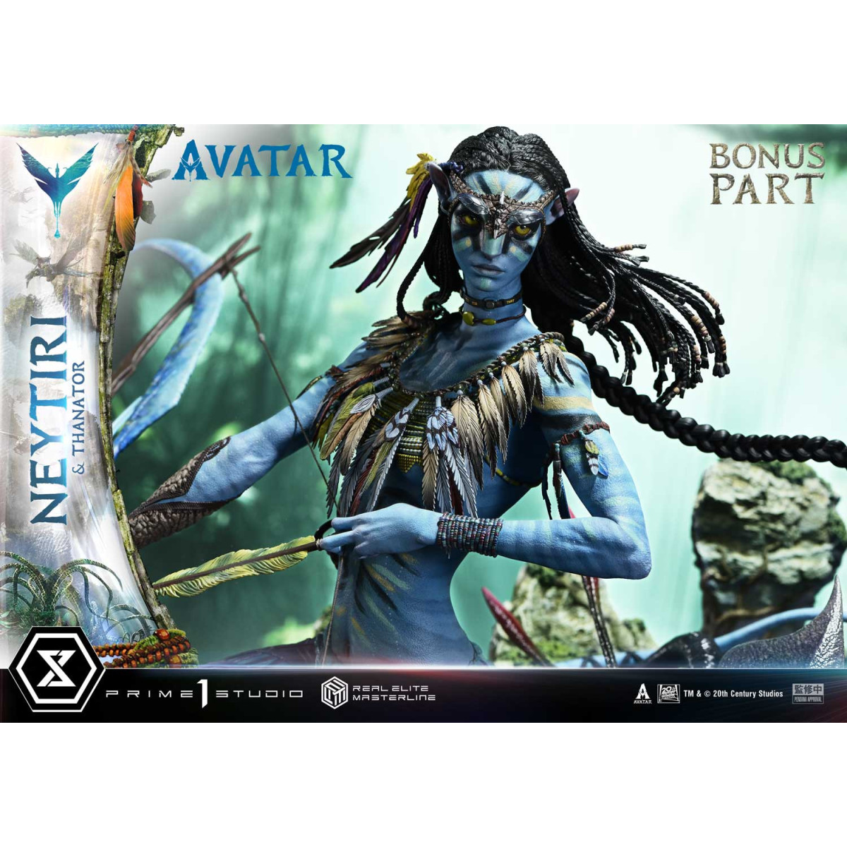 Prime 1 Studio - Avatar - Neytiri & Thanator Versione Deluxe Bonus Serie Real Elite Masterline 1/4