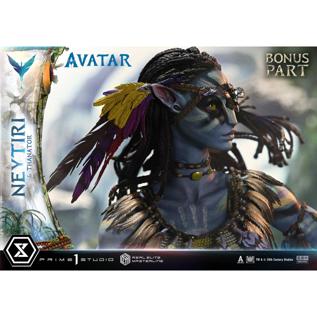 Prime 1 Studio - Avatar - Neytiri & Thanator Versione Deluxe Bonus Serie Real Elite Masterline 1/4