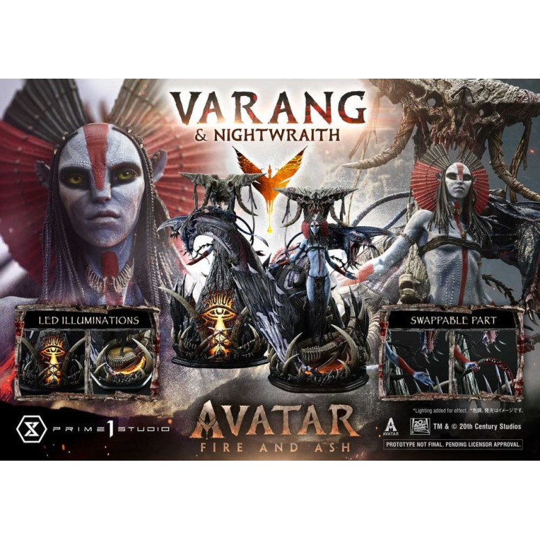 Prime 1 Studio - Avatar: Fire & Ash - Varang & Nightwraith Versione Bonus - Real Elite Masterline Series 1/4