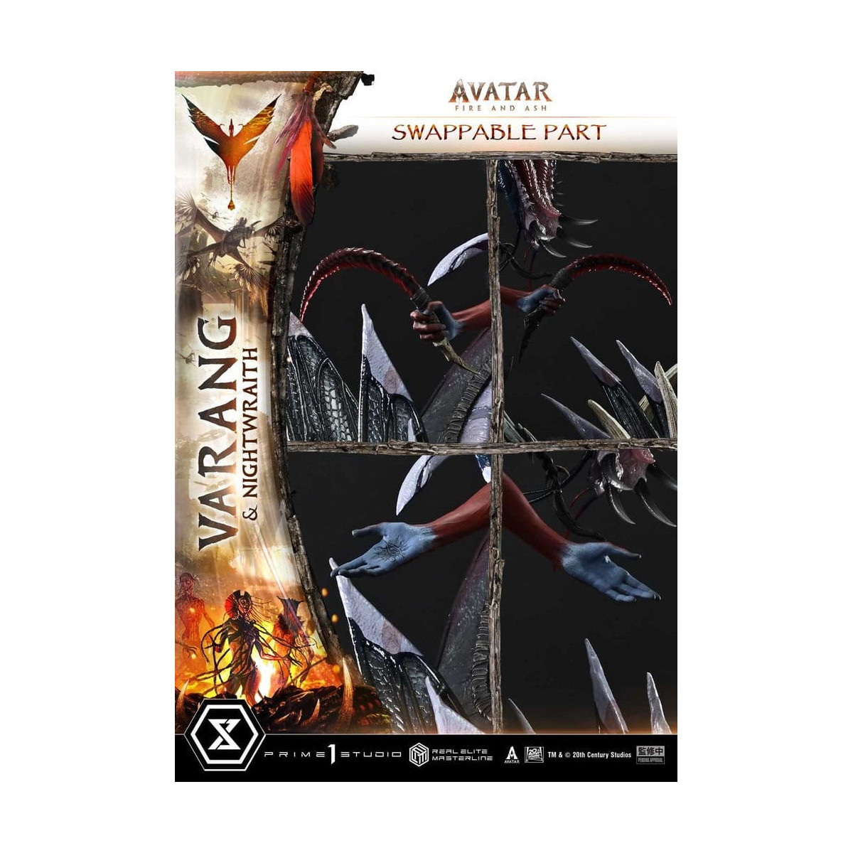 Prime 1 Studio - Avatar: Fire & Ash - Varang & Nightwraith Versione Bonus - Real Elite Masterline Series 1/4