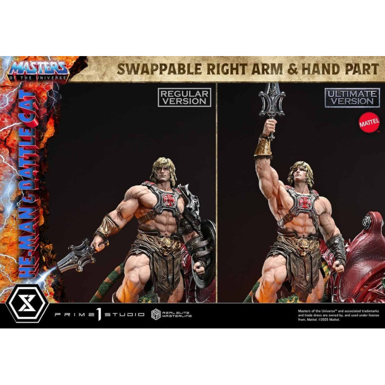 Prime 1 Studio - Masters of the Universe - He-Man & Battle Cat Ultimate Version - Real Elite Masterline Series 1/4