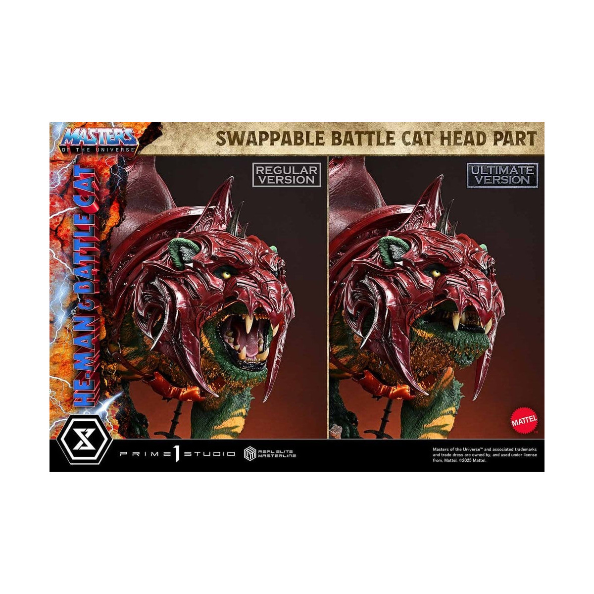 Prime 1 Studio - Masters of the Universe - He-Man & Battle Cat Ultimate Version - Real Elite Masterline Series 1/4