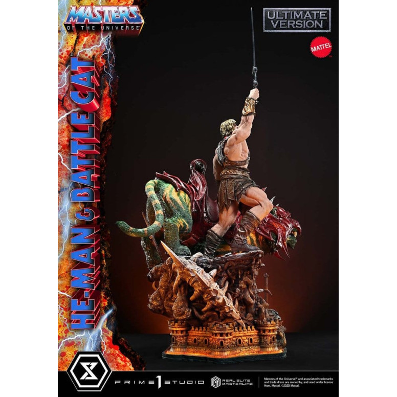 Prime 1 Studio - Masters of the Universe - He-Man & Battle Cat Ultimate Version - Real Elite Masterline Series 1/4