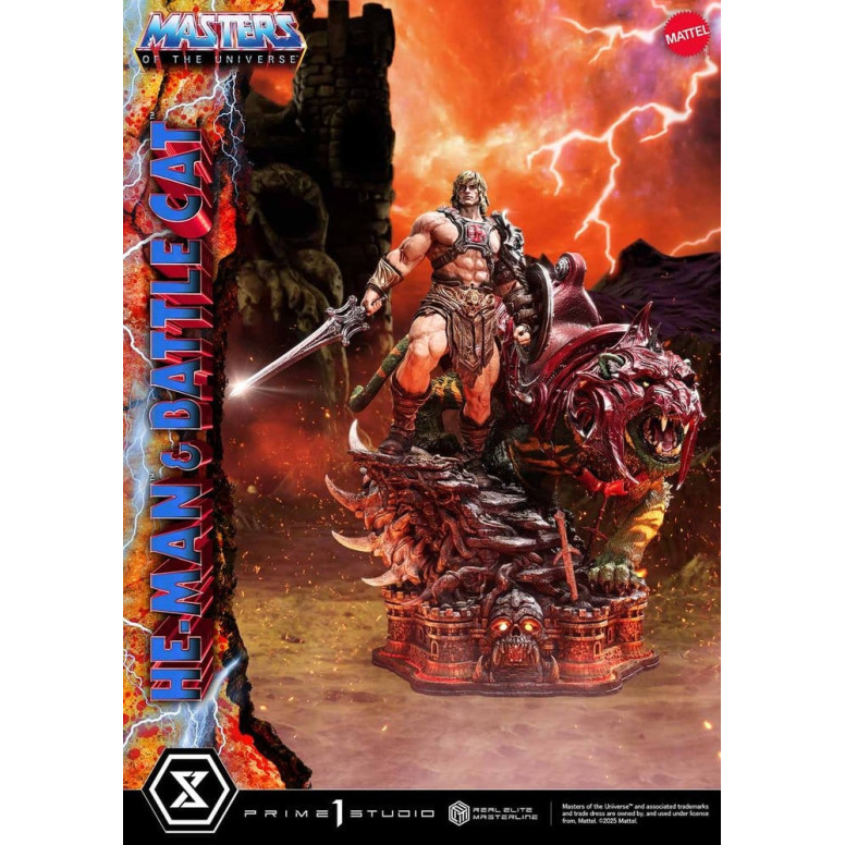 Prime 1 Studio - Masters of the Universe - He-Man & Battle Cat Ultimate Version - Real Elite Masterline Series 1/4