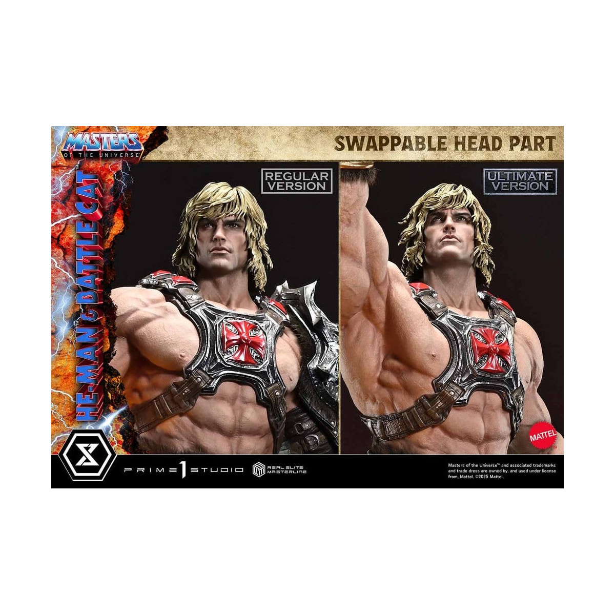 Prime 1 Studio - Masters of the Universe - He-Man & Battle Cat Ultimate Bonus Version - Real Elite Masterline Series 1/4