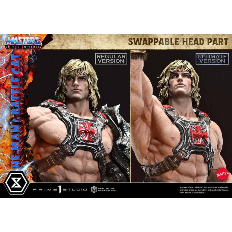 Prime 1 Studio - Masters of the Universe - He-Man & Battle Cat Ultimate Bonus Version - Real Elite Masterline Series 1/4