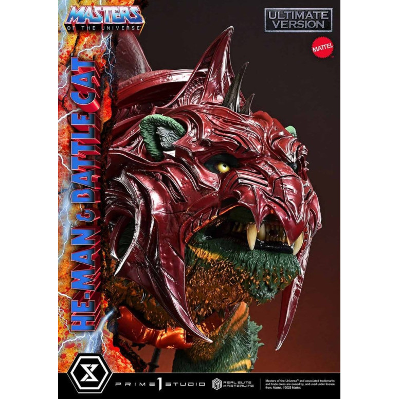 Prime 1 Studio - Masters of the Universe - He-Man & Battle Cat Ultimate Bonus Version - Real Elite Masterline Series 1/4
