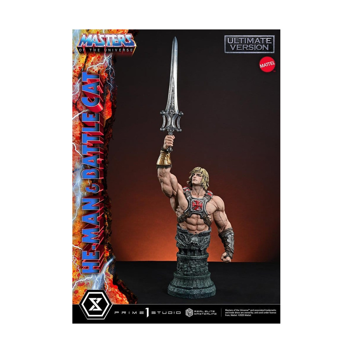 Prime 1 Studio - Masters of the Universe - He-Man & Battle Cat Ultimate Bonus Version - Real Elite Masterline Series 1/4
