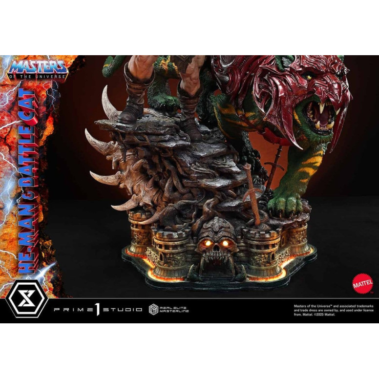 Prime 1 Studio - Masters of the Universe - He-Man & Battle Cat Ultimate Bonus Version - Real Elite Masterline Series 1/4
