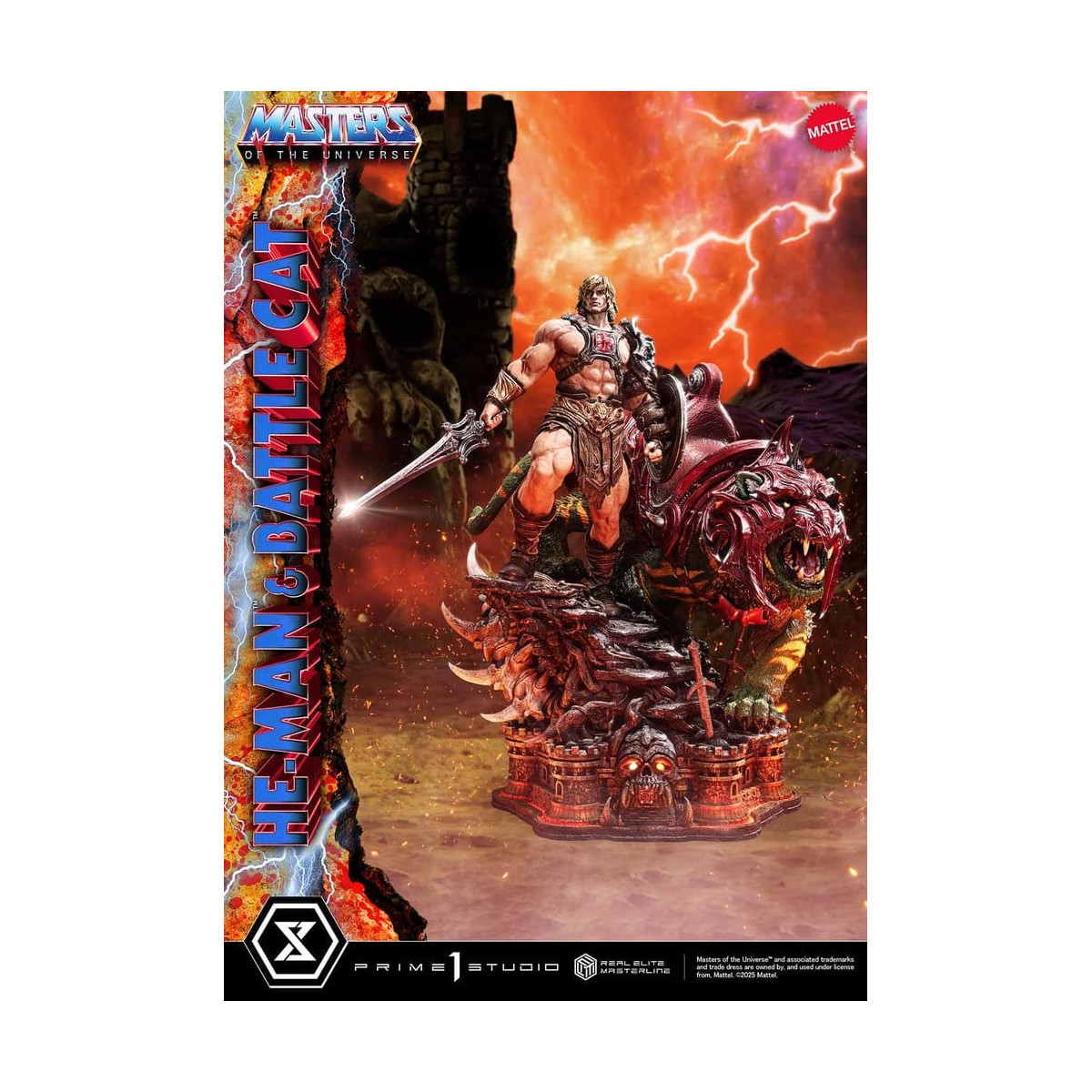 Prime 1 Studio - Masters of the Universe - He-Man & Battle Cat Ultimate Bonus Version - Real Elite Masterline Series 1/4