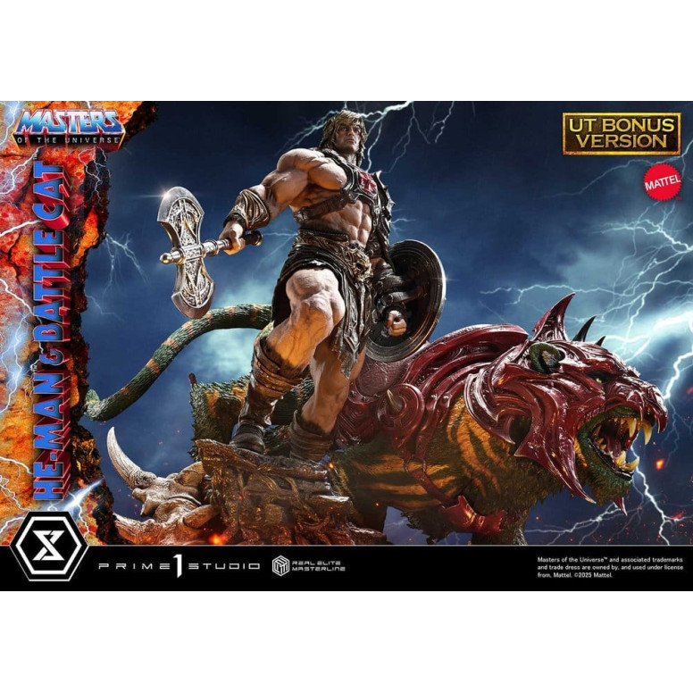 Prime 1 Studio - Masters of the Universe - He-Man & Battle Cat Ultimate Bonus Version - Real Elite Masterline Series 1/4