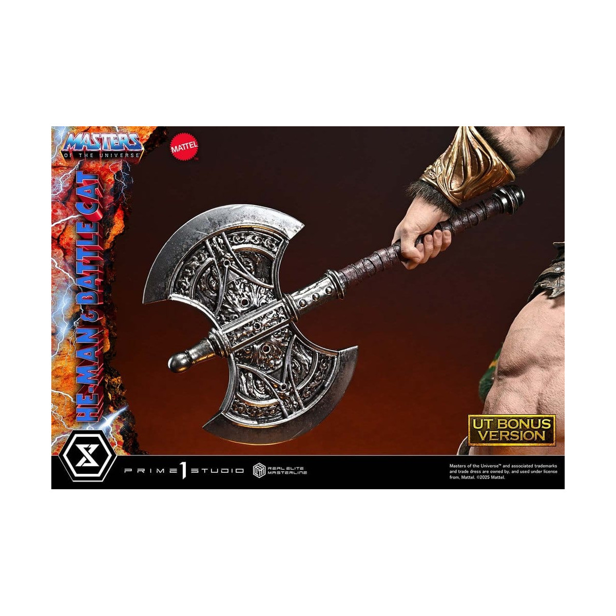 Prime 1 Studio - Masters of the Universe - He-Man & Battle Cat Ultimate Bonus Version - Real Elite Masterline Series 1/4