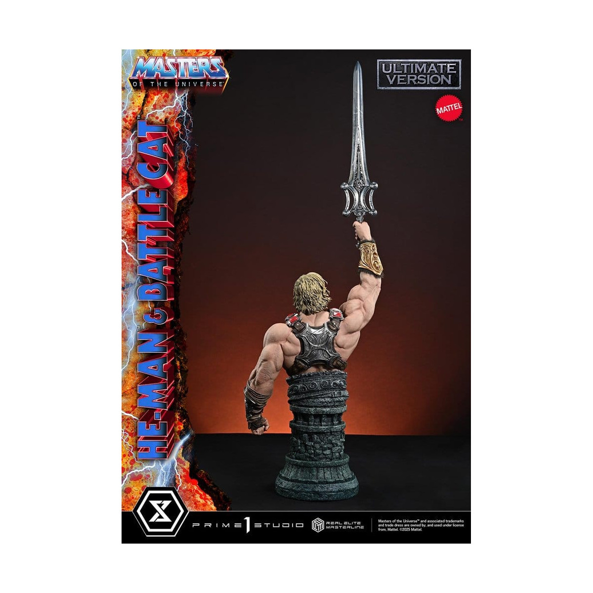 Prime 1 Studio - Masters of the Universe - He-Man & Battle Cat Ultimate Bonus Version - Real Elite Masterline Series 1/4