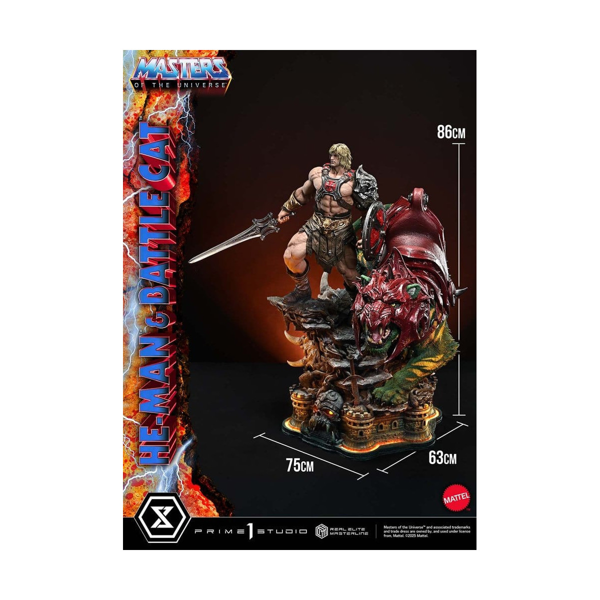 Prime 1 Studio - Masters of the Universe - He-Man & Battle Cat - Real Elite Masterline Series 1/4