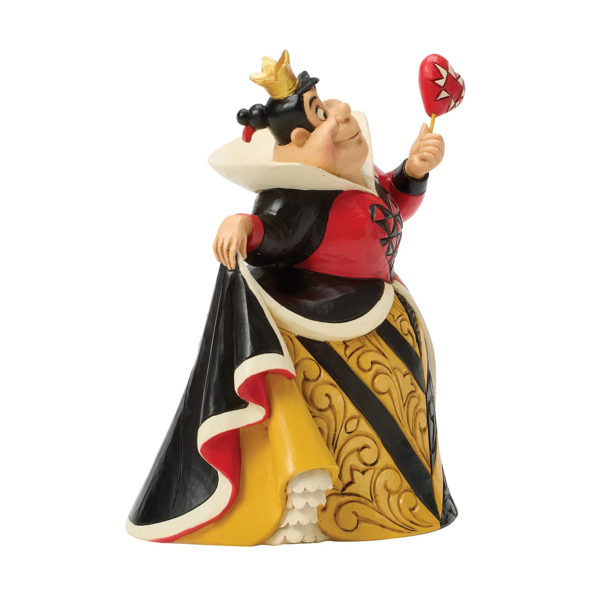 Enesco Disney Haute Couture - Reine de Coeurs - Regina di cuori - Alice nel Paese delle Meraviglie Figurina