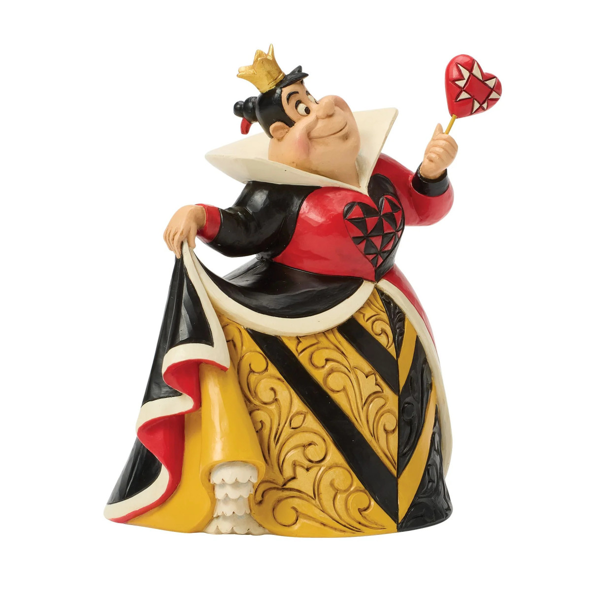 Enesco Disney Haute Couture - Reine de Coeurs - Regina di cuori - Alice nel Paese delle Meraviglie Figurina
