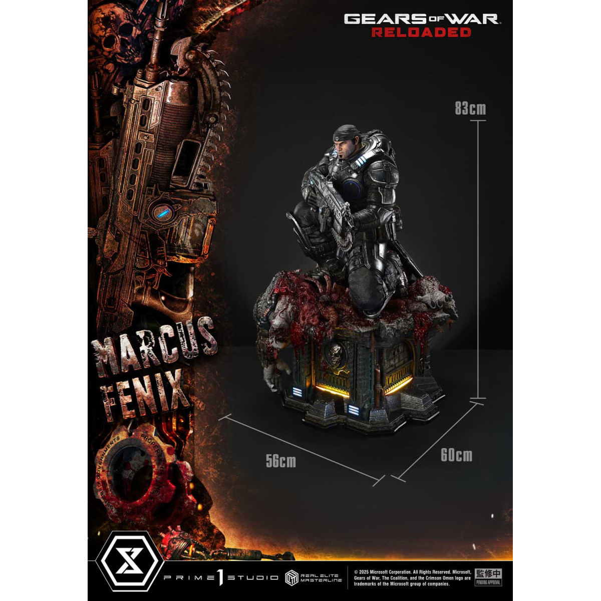 Prime 1 Studio - Gears of War Reloaded - Marcus Fenix Ultimate Bonus Version - Real Elite Masterline Series 1/3