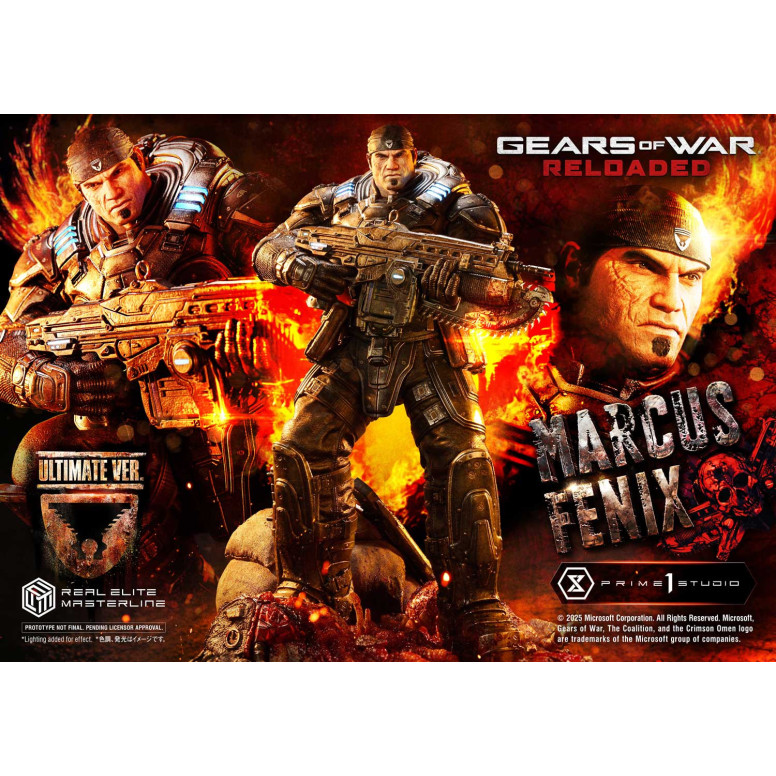 Prime 1 Studio - Gears of War Reloaded - Marcus Fenix Ultimate Bonus Version - Real Elite Masterline Series 1/3
