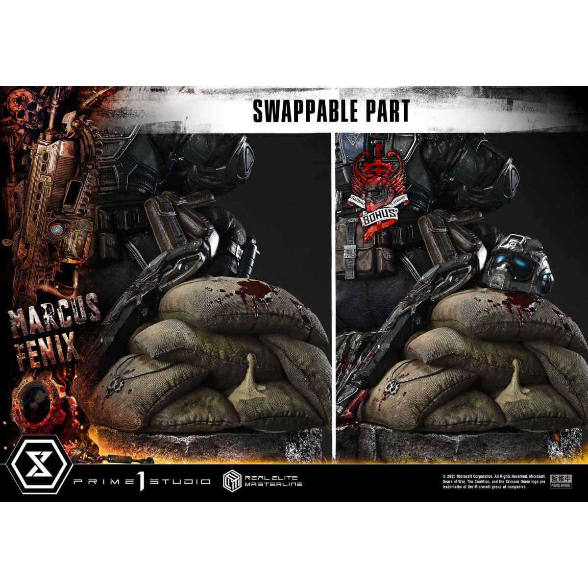 Prime 1 Studio - Gears of War Reloaded - Marcus Fenix Ultimate Bonus Version - Real Elite Masterline Series 1/3