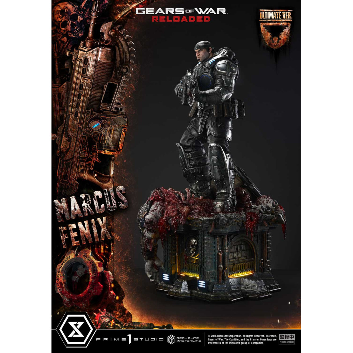 Prime 1 Studio - Gears of War Reloaded - Marcus Fenix Ultimate Bonus Version - Real Elite Masterline Series 1/3