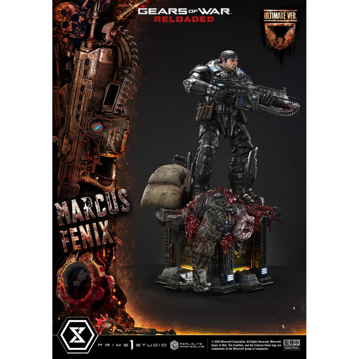 Prime 1 Studio - Gears of War Reloaded - Marcus Fenix Ultimate Bonus Version - Real Elite Masterline Series 1/3