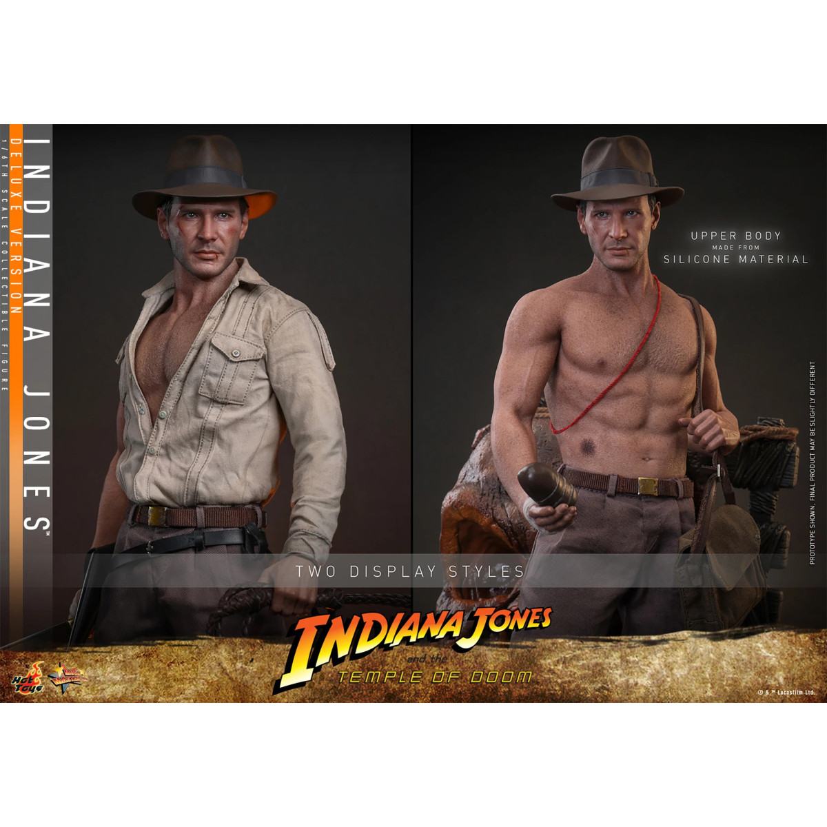 Hot Toys - Indiana Jones e il Tempio di Doom - Indiana Jones Versione Deluxe MMS 1/6