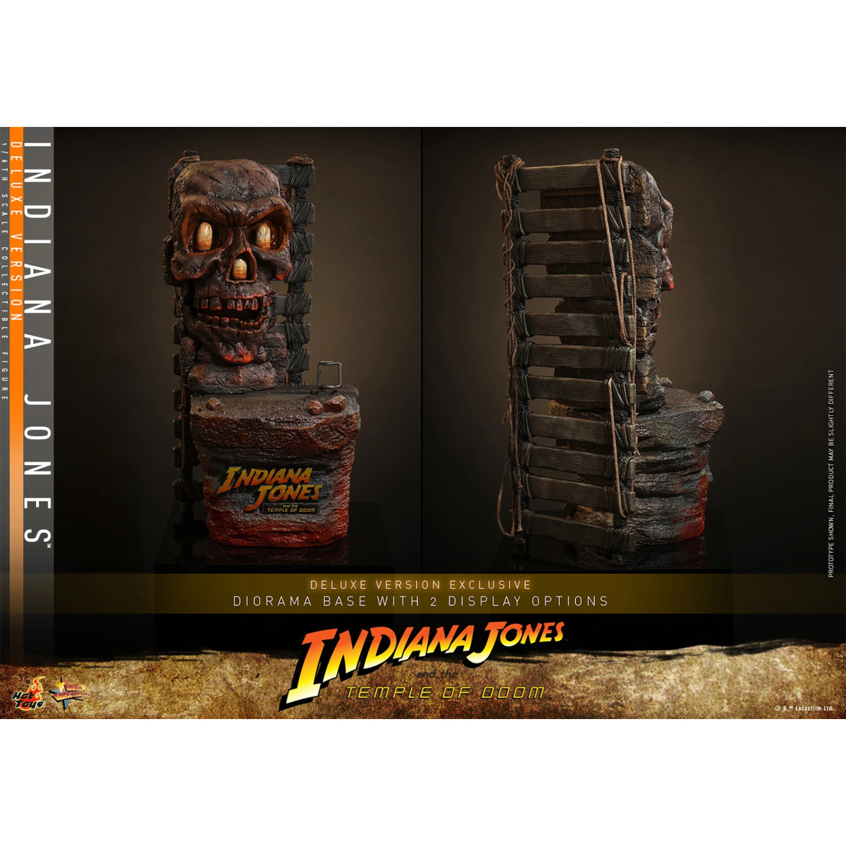 Hot Toys - Indiana Jones e il Tempio di Doom - Indiana Jones Versione Deluxe MMS 1/6