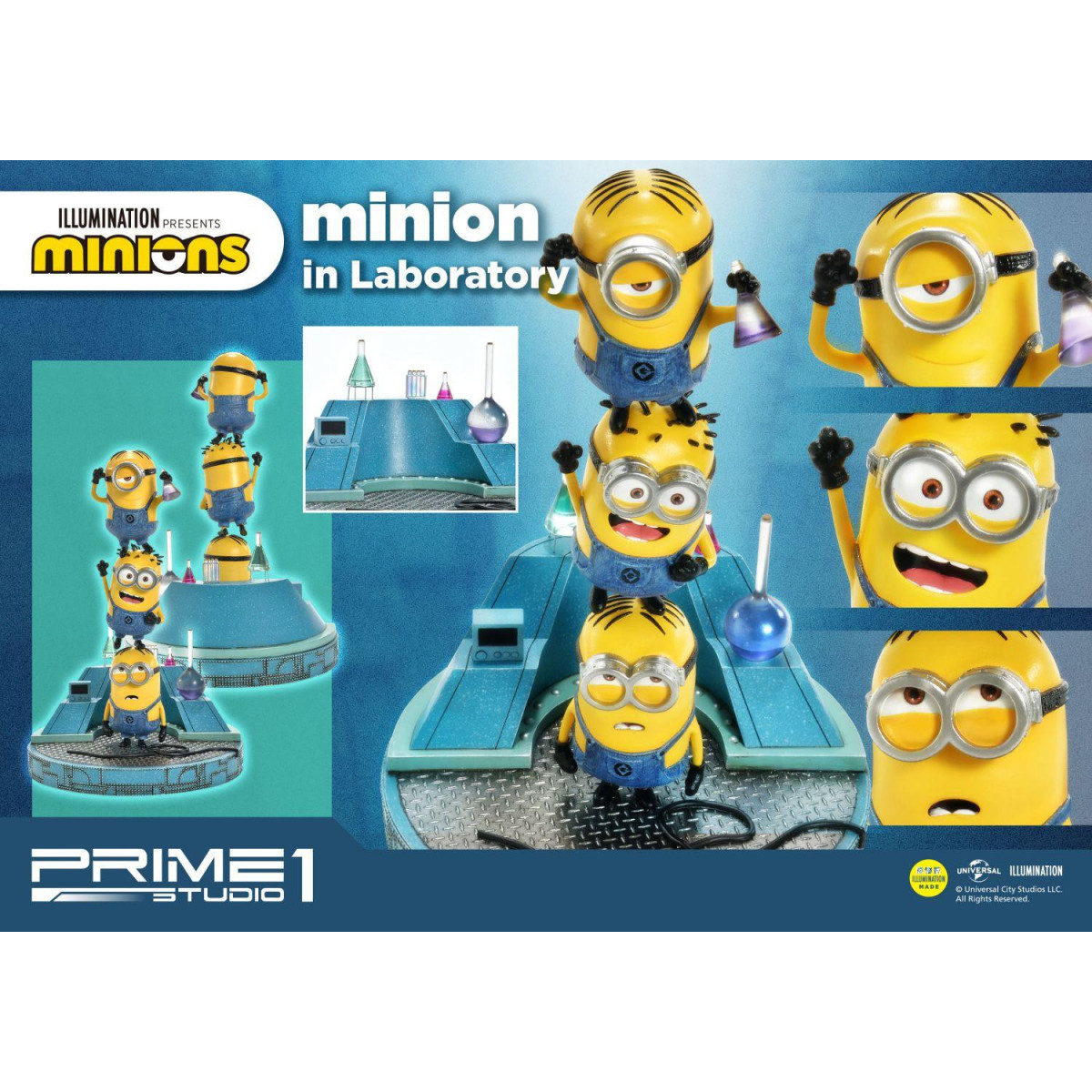 Prime 1 Studio - PCFMINI-03: Minion nel laboratorio - Despicable Me - Minions
