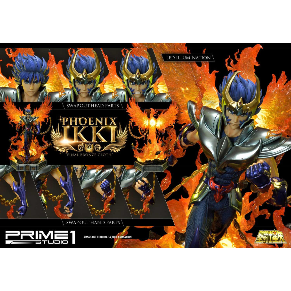 Prime 1 Studio - Phoenix Ikki "Panno di bronzo finale" - Saint Seiya