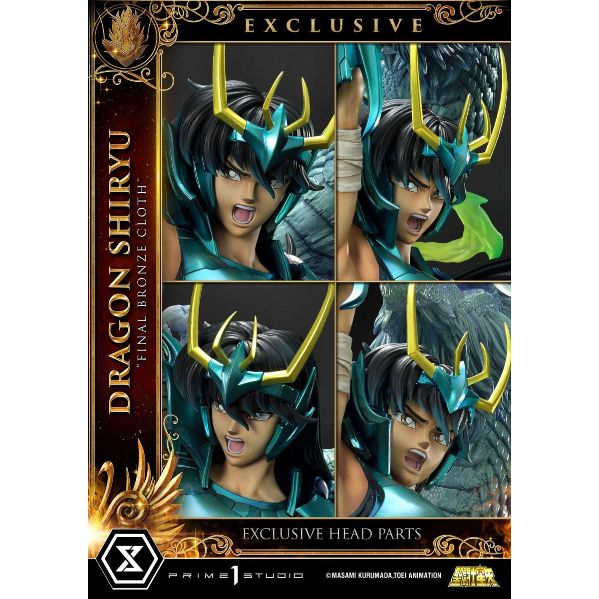Prime 1 Studio - Dragon Shiryu "Panno di bronzo finale" Versione Ex - Saint Seiya