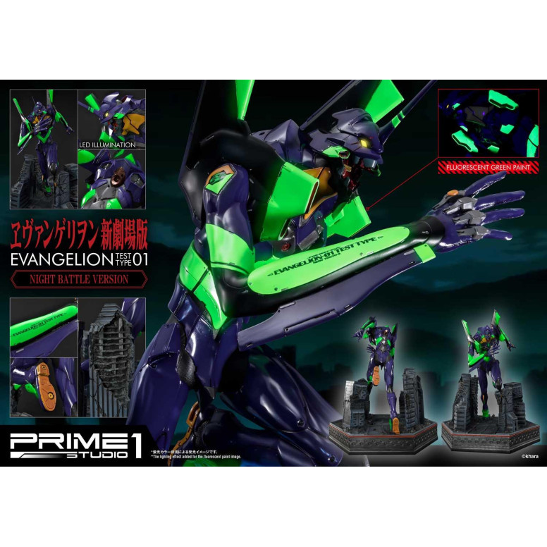Prime 1 Studio Neon Genesis Neon Genesis Evangelion: EVA Test Type-01 Night Battle Version Ultimate Diorama serie Masterline