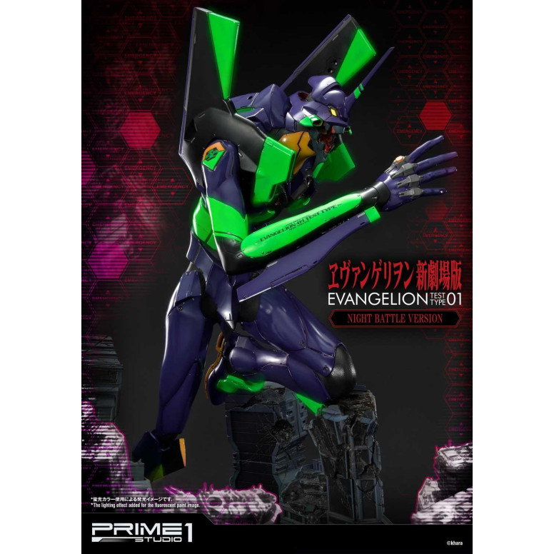 Prime 1 Studio Neon Genesis Neon Genesis Evangelion: EVA Test Type-01 Night Battle Version Ultimate Diorama serie Masterline