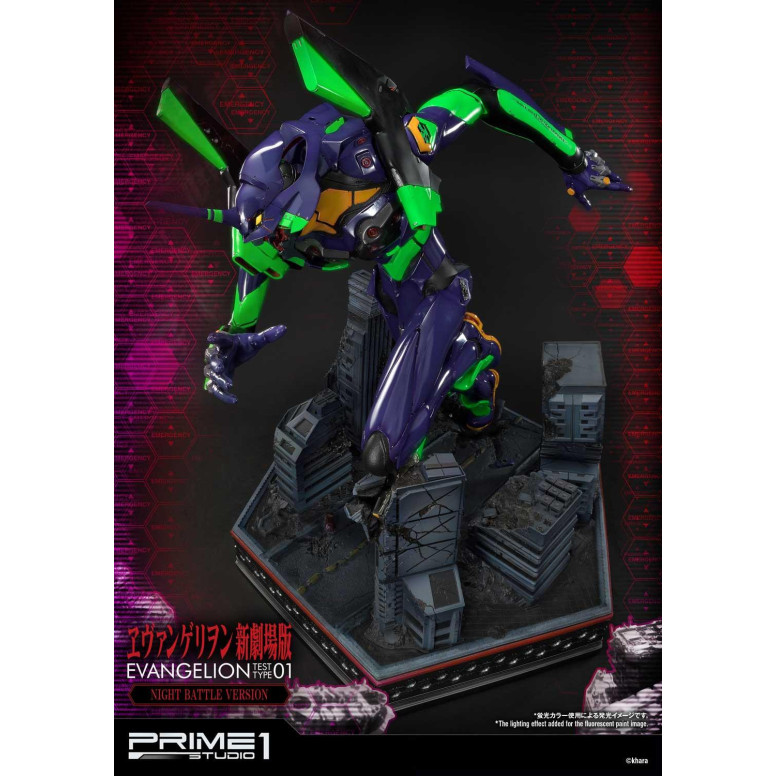 Prime 1 Studio Neon Genesis Neon Genesis Evangelion: EVA Test Type-01 Night Battle Version Ultimate Diorama serie Masterline