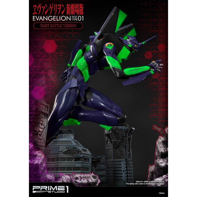 Prime 1 Studio Neon Genesis Neon Genesis Evangelion: EVA Test Type-01 Night Battle Version Ultimate Diorama serie Masterline
