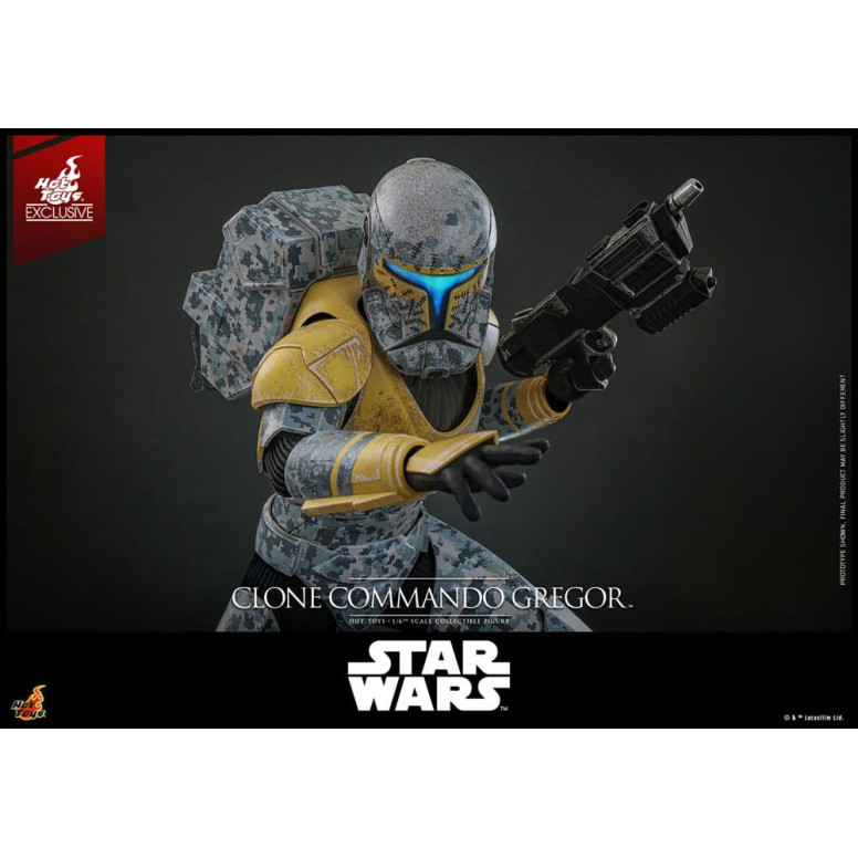 Hot Toys Star Wars - Clone Commando Gregor - The Clone Wars 1/6 Esclusiva Hot Toys