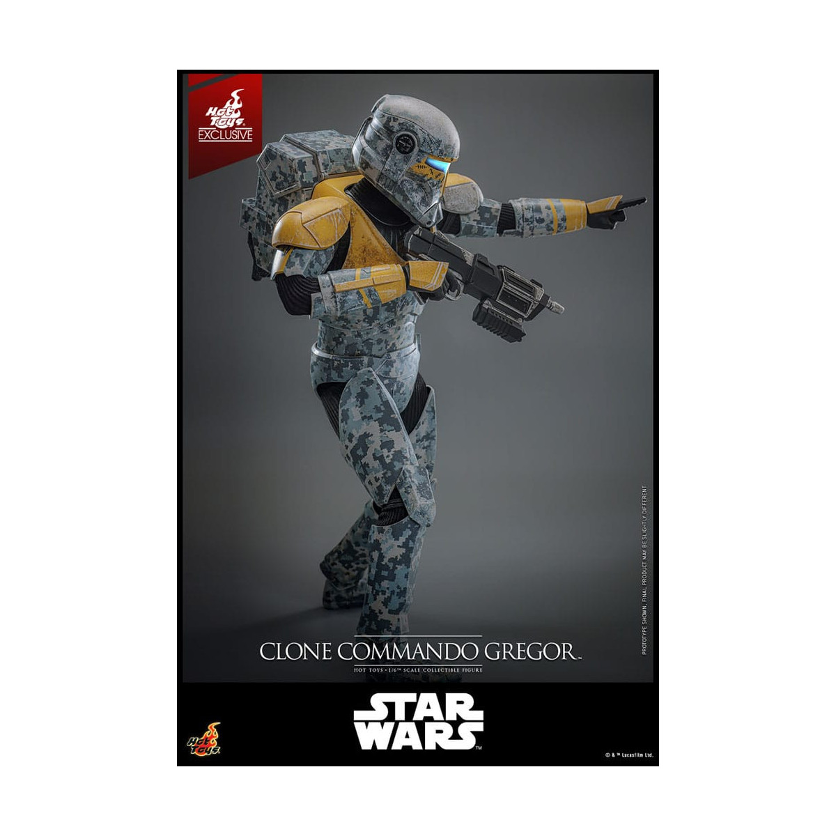 Hot Toys Star Wars - Clone Commando Gregor - The Clone Wars 1/6 Esclusiva Hot Toys