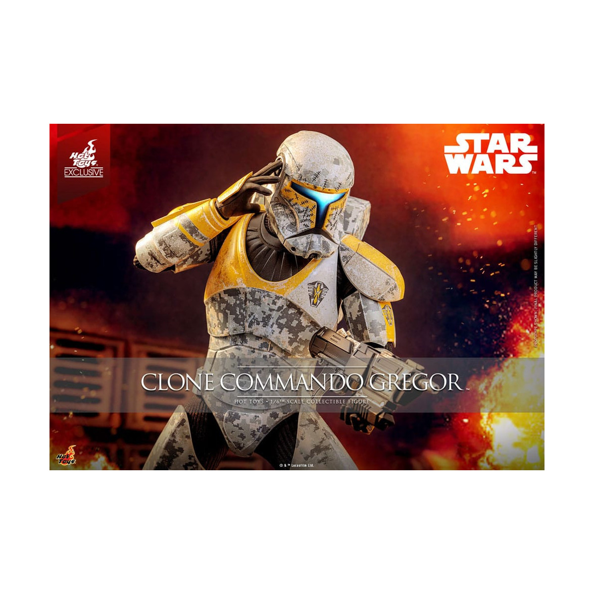 Hot Toys Star Wars - Clone Commando Gregor - The Clone Wars 1/6 Esclusiva Hot Toys